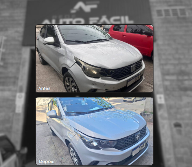 Restauração automotiva - Antes e depois